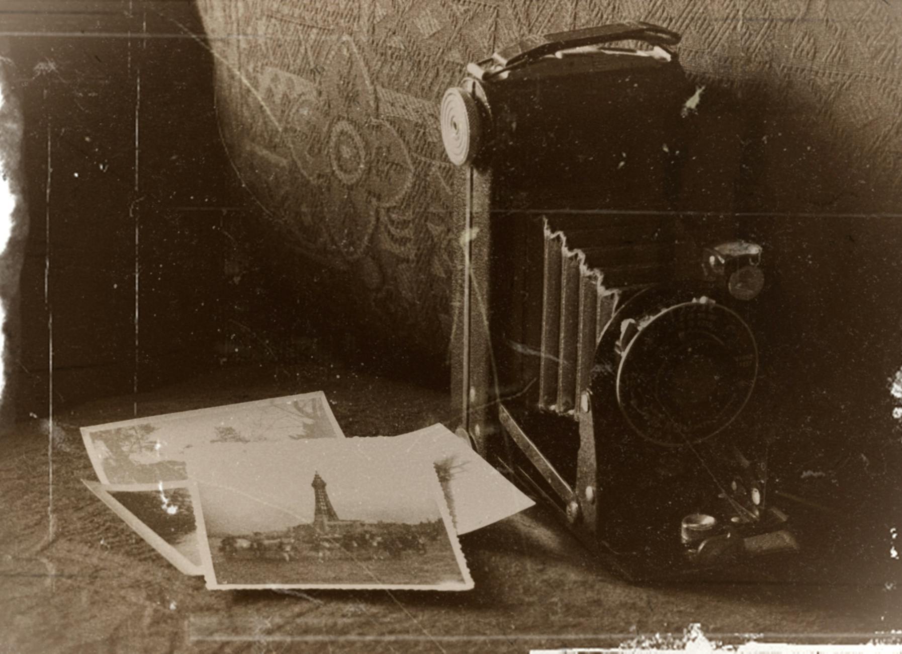 Close-up photo of a camera lens ring showing the serial number and 