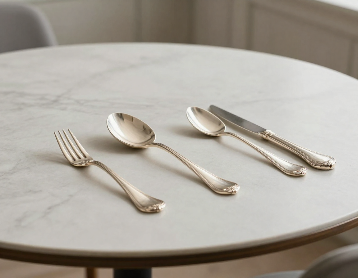 A beautifully set modern dining table featuring a mix of antique sterling silver flatware patterns, demonstrating how historic silver can be used daily in a contemporary home setting. - Antique identification guide