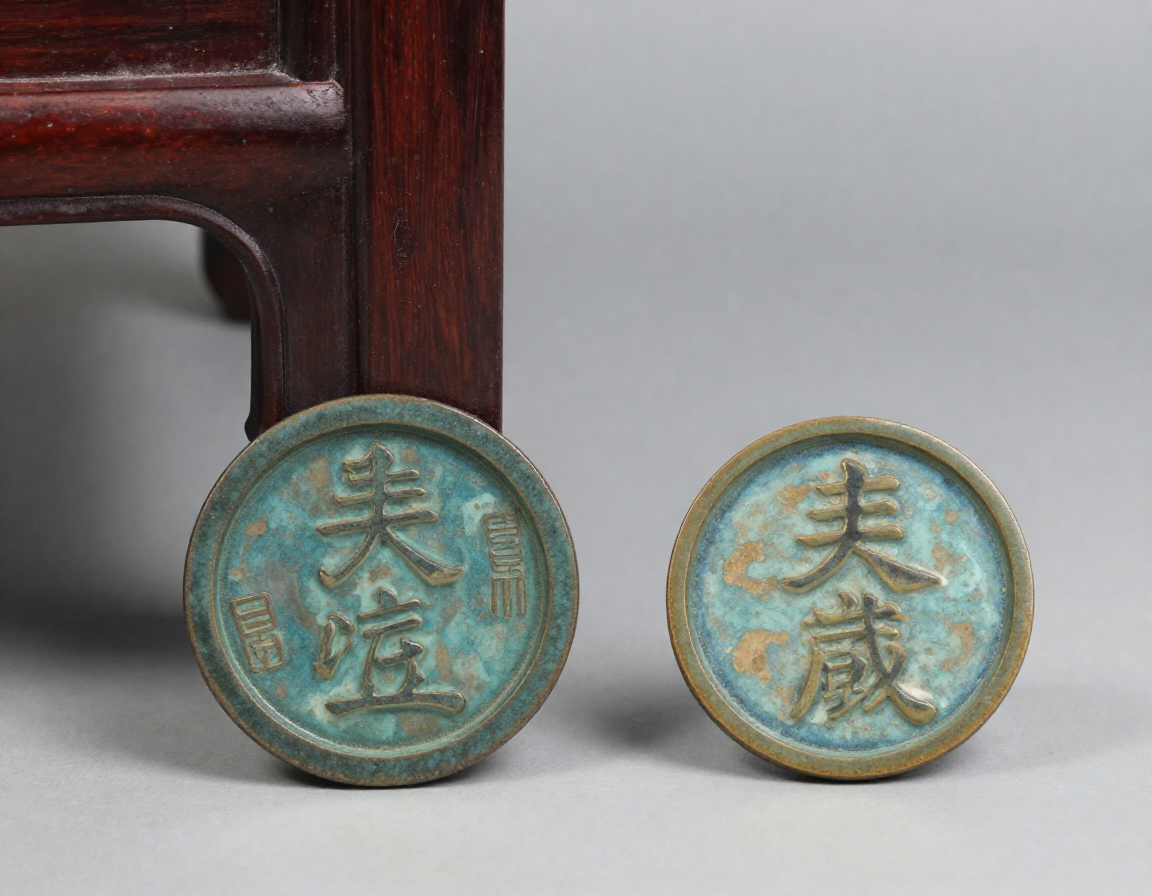 A macro shot comparing a genuine Yongzheng mark, with its precise, thin, and elegant calligraphy, next to a clunky, modern fake, highlighting the differences in glaze texture. - Antique identification guide