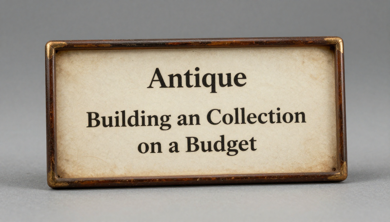Building an Antique Collection on a Budget: Categories With the Best Entry Points