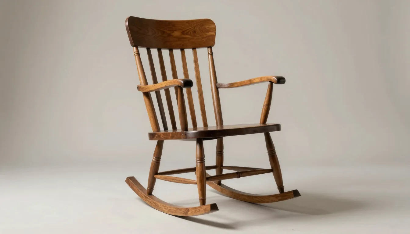Platform rocking chair identification detailed close-up