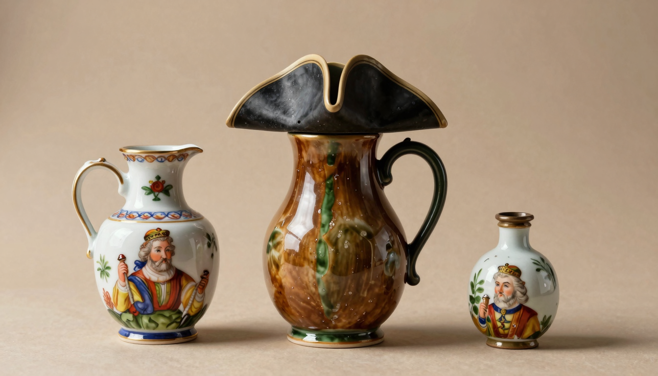 Antique toby jugs including Staffordshire and Royal Doulton examples for identification and value